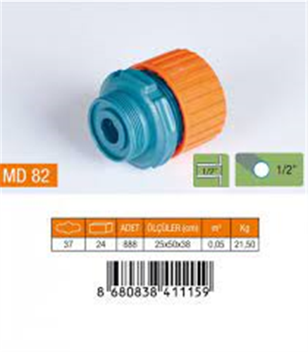 MEDALYAN 1/2” BATARYA REKOR (ERKEK) MD82 